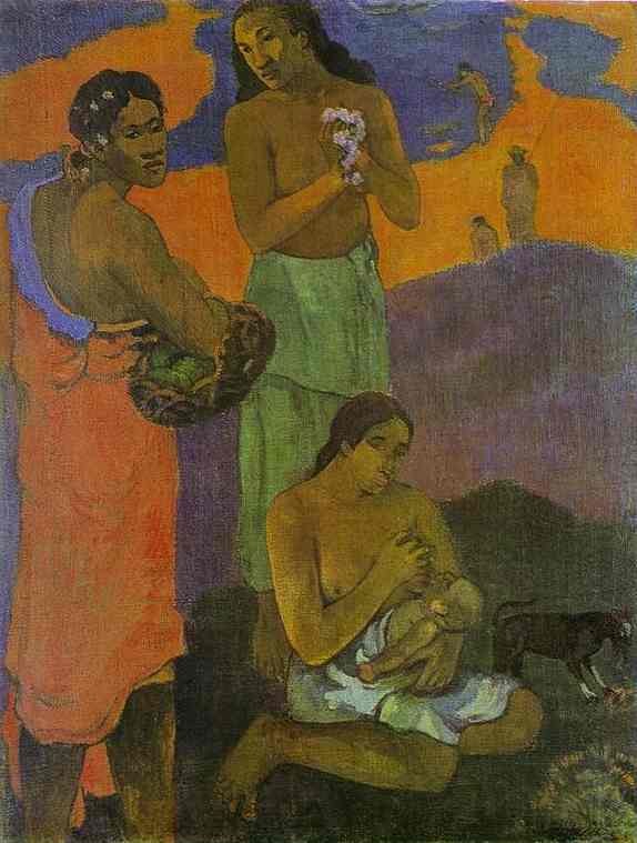 Motherhood (Women on the Shore). <br>1899. Oil on canvas. <br>The Hermitage, St. Petersburg, Russia. 