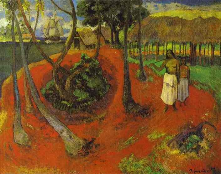 Tahitian Idyll. <br>1901. Oil on canvas. <br>E.G.Buhrle collection, Zurich, Switzerland. 